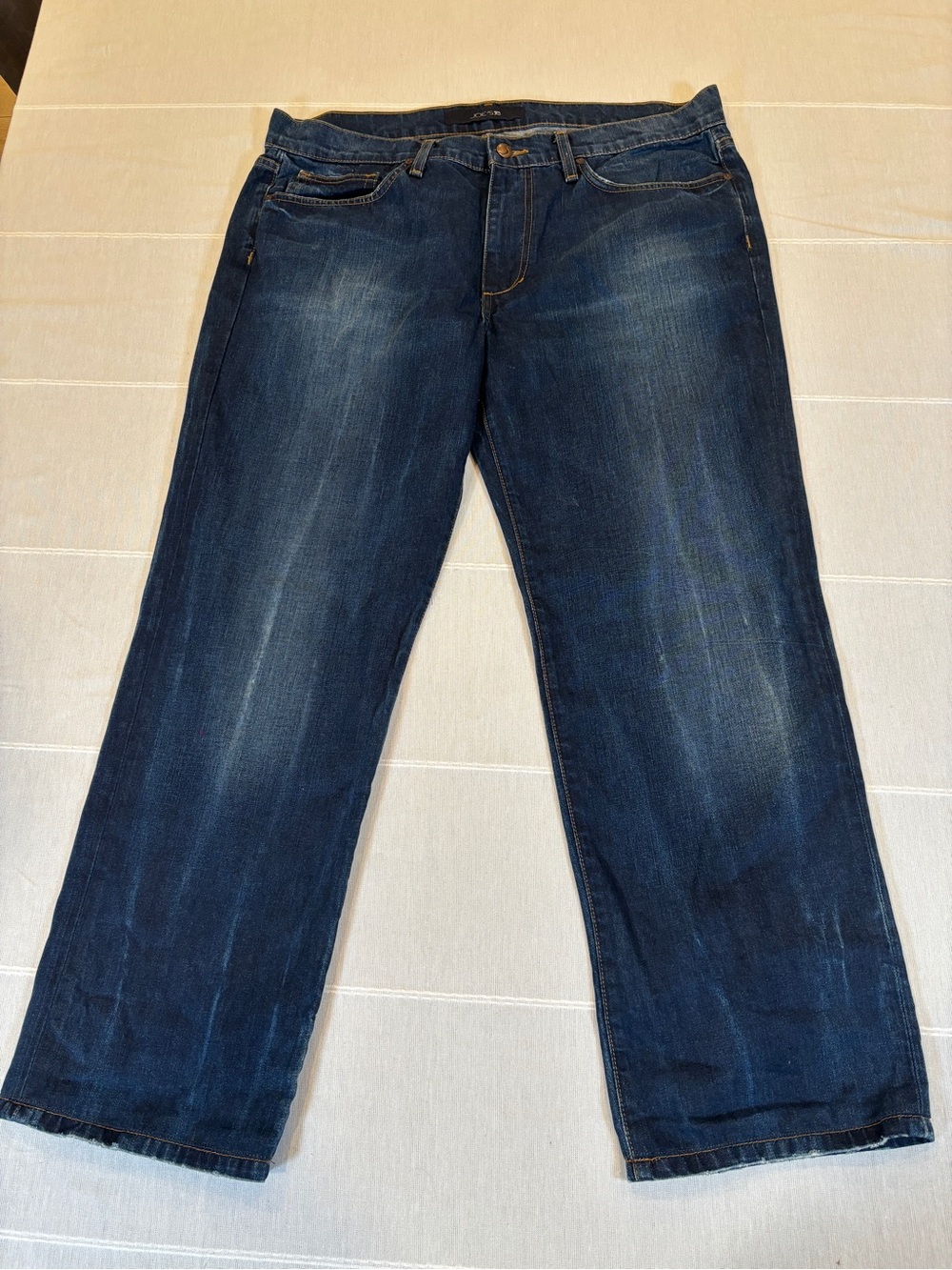 Joe’s Jeans Bobby Men’s Size 36 Straight‎ Leg Dark Wash 100% Cotton denim Jeans